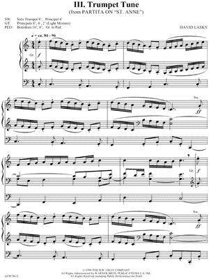 III. Trumpet Tune