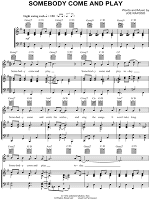 Somebody Come and Play