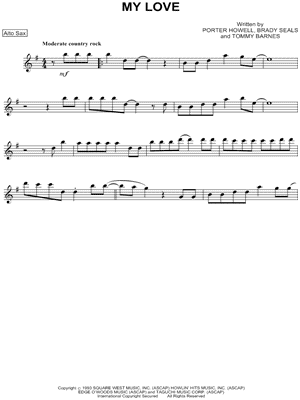 My Love - Alto Sax