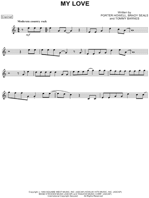 My Love - Clarinet