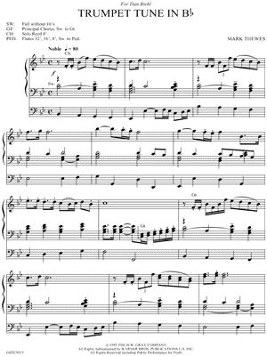 Trumpet Tune In B Flat