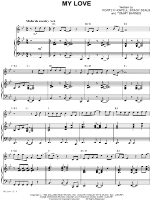 My Love - Piano Accompaniment