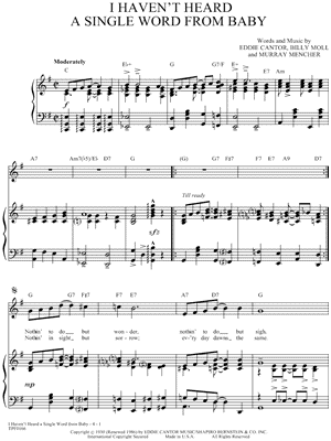 I Haven't Heard a Single Word From My Baby