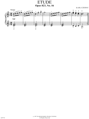 The Little Pianist, Op. 823: Etude No. 16
