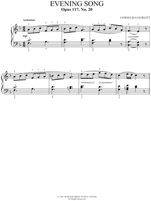 Evening Song, Opus 117, No. 20