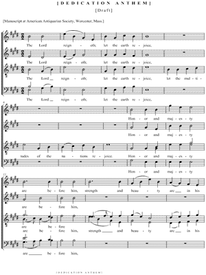 Dedication Anthem {Draft}