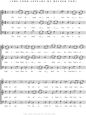 The Lord Appears My Helper Now