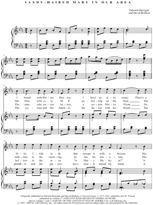 Sandy-Haired Mary In Our Area