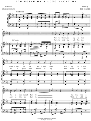 I'm Going on a Long Vacation