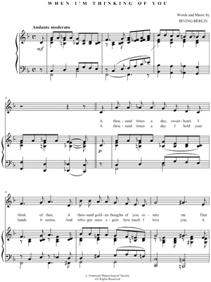 When I'm Thinking of You