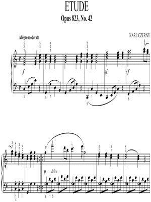 The Little Pianist, Op. 823, Etude No. 42
