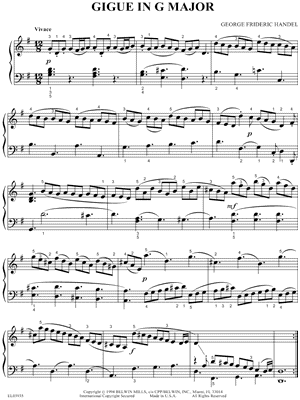 Gigue In G Major