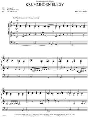Krummhorn Elegy