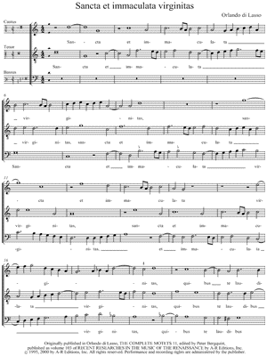 Sancta et immaculata virginitas