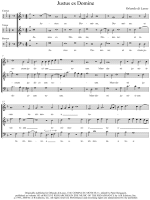 Justus es Domine