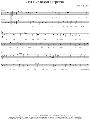 Justi tulerunt spolia impiorum