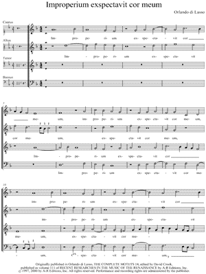 Improperium exspectavit cor meum