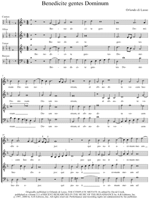 Benedicite gentes Dominum
