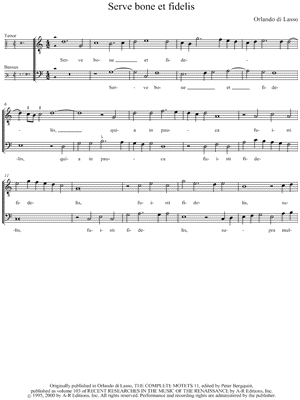 Serve bone et fidelis