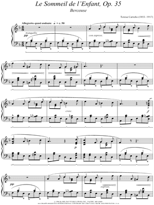 Le Sommeil De L'Enfant, Op. 35