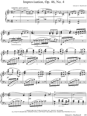 Improvisation, Op. 46, No. 4