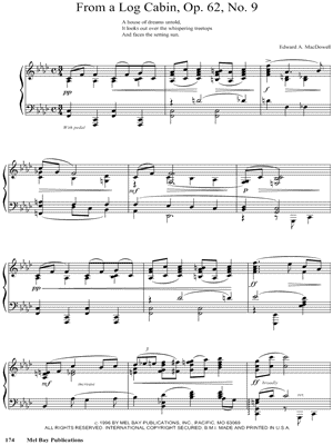 From a Log Cabin, Op. 62, No. 9