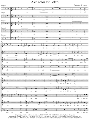 Ave color vini clari