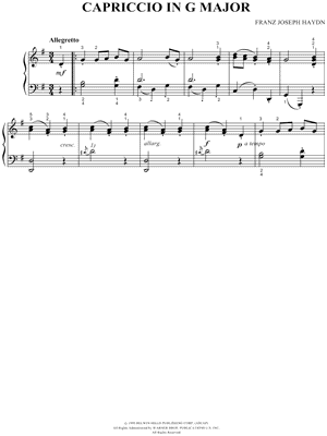 Capriccio In G Major