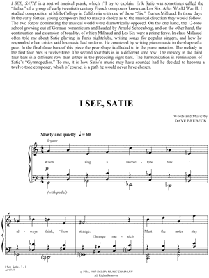 I See, Satie