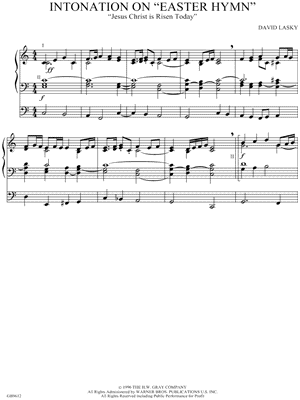 Intonation on "Easter Hymn"