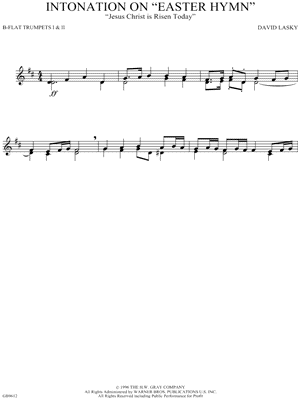 Intonation on "Easter Hymn"