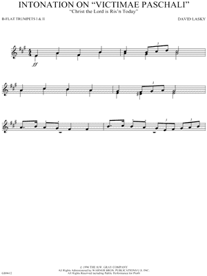 Intonation on "Victimae Paschali"