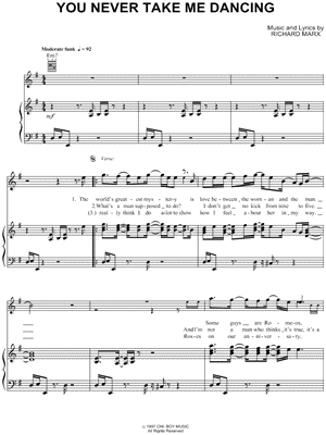 You Never Take Me Dancing