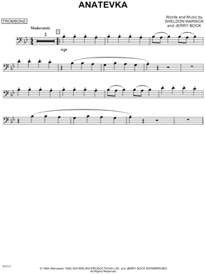 Anatevka - Trombone