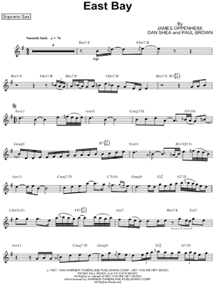 East Bay - Soprano Saxophone