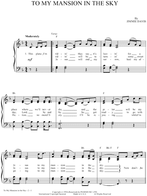 To My Mansion In the Sky