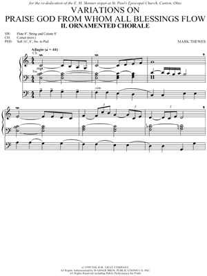 II. Ornamented Chorale