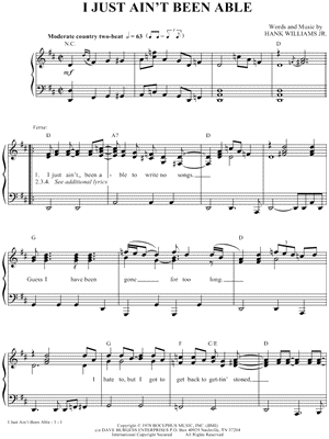 I Just Ain't Been Able