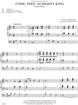 Come, Thou Almighty King