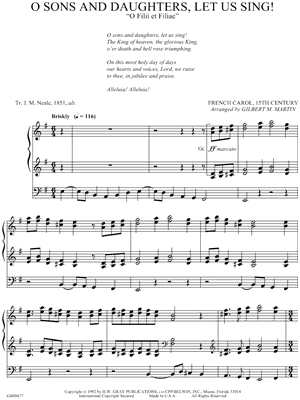 O Sons and Daughters, Let Us Sing!