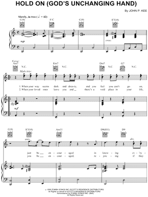 Hold on (God's Unchanging Hand)