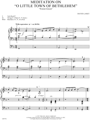 Meditation on "O Little Town of Bethlehem"