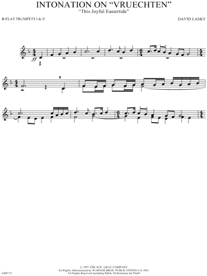 Intonation on "Vruechten"