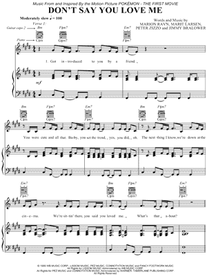 Don't Say You Love Me