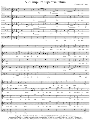 Vidi impium superexaltatum