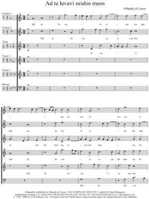 Ad te levavi oculos meos