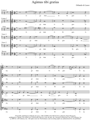 Agimus Tibi Gratias