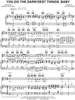 You Do the Darn'dest Things, Baby