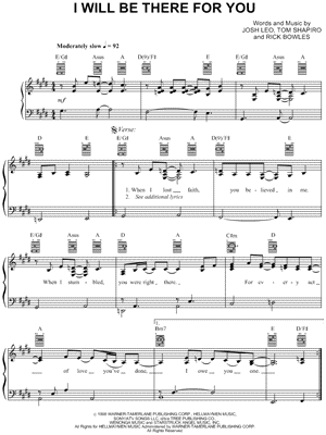 I Will Be There for You