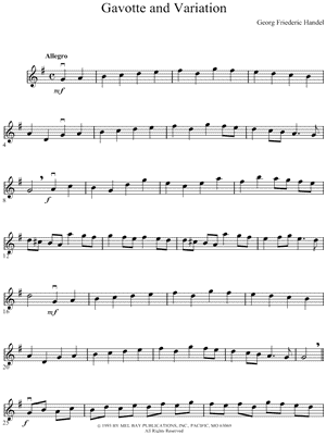 Gavotte and Variation